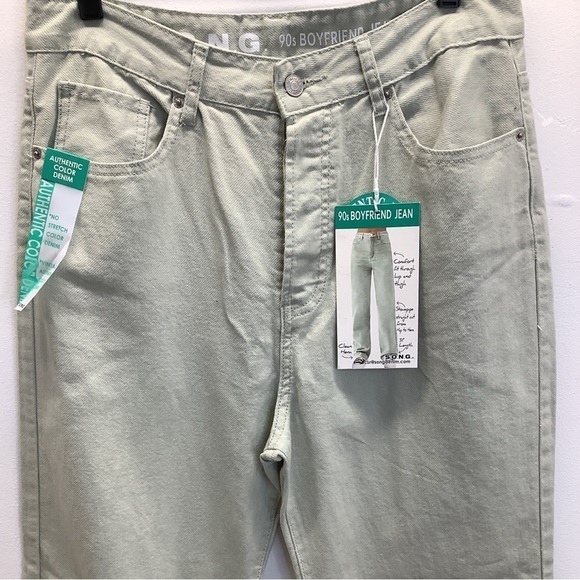 S.O.N.G. 90s Boyfriend Jean light green Size 13 New With Tags - Picture 8 of 8